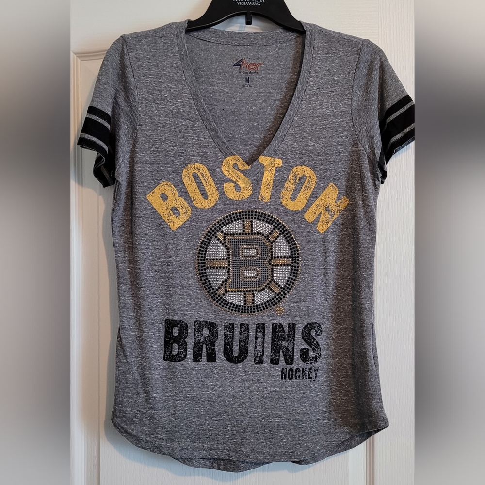 Boston Bruins V neck top
